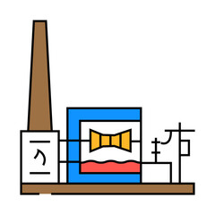 power grid biomass energy line icon vector. power grid biomass energy sign. isolated symbol illustration