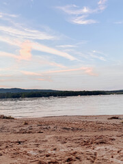 sunset on the beach