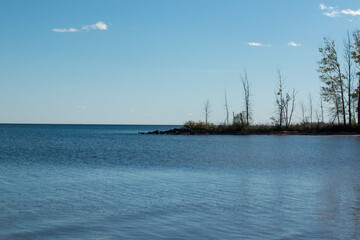 Lake Michigan and the shores by Escanaba