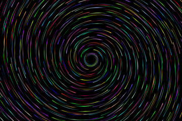 Colorful abstract spiral circle waves background
