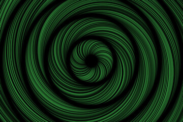 Green circles abstract rings motion effect background