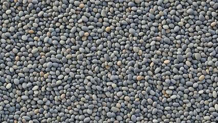 Obraz premium Seamless Pattern of Small, Smooth Pebbles in Neutral Tones, Creating a Natural Textured Background