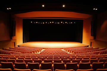 Empty stage set for performance