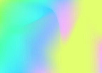Iridescent Texture. Abstract Gradient. Hippie Shiny Background. Holographic Background. Modern Paper. Neon Poster. Retro Creative Brochure. Metal Fluid. Blue Iridescent Texture