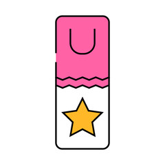 bookmark tabs list line icon vector. bookmark tabs list sign. isolated symbol illustration