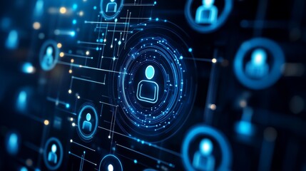 Smart ai technology system for human resource management concept of effective person information audit assessment and qualification system in organization