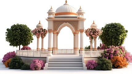 Mughal Garden with Vibrant Green Lawns