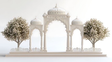Stunning Mughal Garden Landscapes for Inspiring Backgrounds – Perfect for Digital Projects
