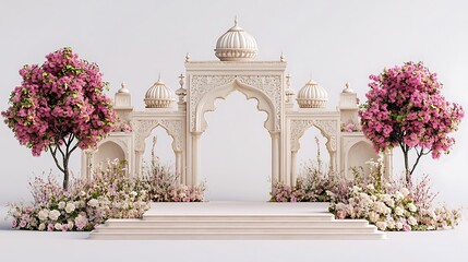 Luxurious Mughal Garden Textures for High-End Digital Backgrounds – Perfect for Elegant Projects
