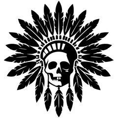 Apache skull illustration