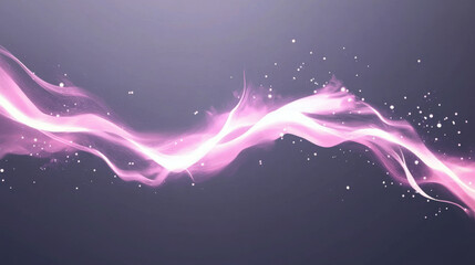 Abstract pink light streak on a dark background