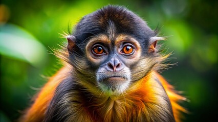 Fototapeta premium Playful Spider Monkey Clipart Design for Creative Projects, Educational Materials, and Illustrations