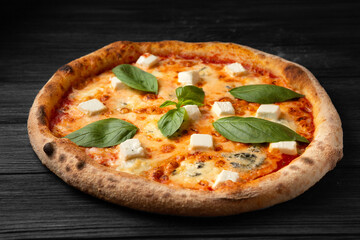Italian pizza with cheese