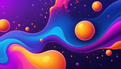 Fototapeta premium 3d abstract background with circles