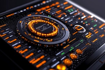 Hyper-realistic close-up of a smart tablet displaying a digital lesson plan with personalized suggestions, capturing the advanced, data-driven approach of tomorrow's education