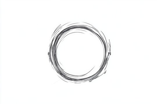 Minimalist design of a single circle, symbolizing the unity and completeness of monism in simple, elegant lines