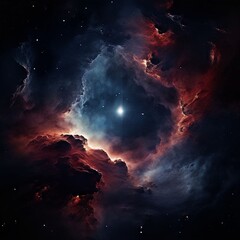 Beautiful universe and nebula. Generative AI (생성형 AI)
