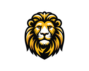 Lion Head Logo Design Vector illustration