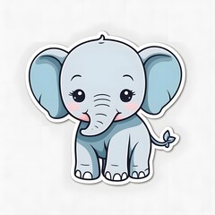 Fototapeta premium cute elephant coloring book