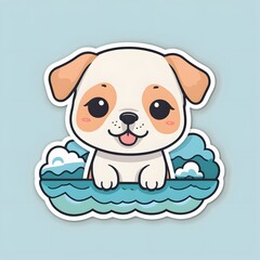 cute dog sticker