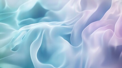 Obraz premium A soft, flowing fabric in pastel colors, creating a serene and calming visual effect.