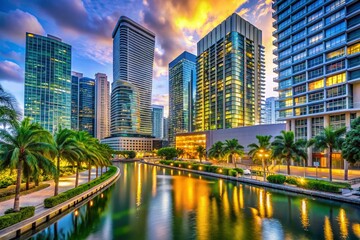 Stunning Views of Brickell City Center Showcasing Modern Architecture and Urban Lifestyle in Miami