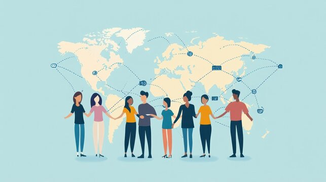 Asian and Sub-Saharan African digital nomads promoting team-building strategies to connect and collaborate across borders