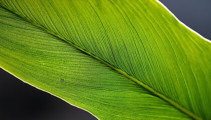 Imagine an image of a close-up green leaf texture as the background, highlighting the intricate patterns and details The tags for this image are leaf, nature, plant, texture, pattern, macro, abstract,
