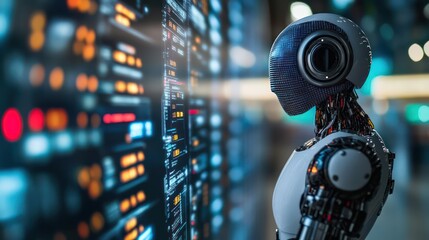 Fototapeta premium Leverage AI-powered platforms for investing Increase financial returns through smart technology