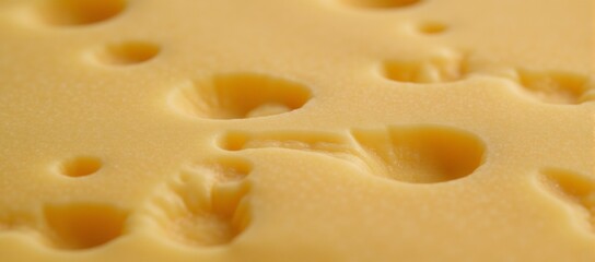 Macro image highlights exquisite texture and detail on artisanal cheese symbolizing traditional craftsmanship