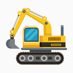 excavator vector illustration