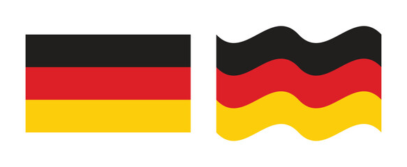  Germany flag flat wave