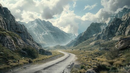 road in mountains
