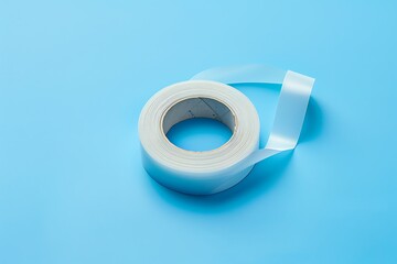 Tape isolated on blue background. 3D rendering.