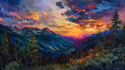 Sunset at Crested Butte Colorado