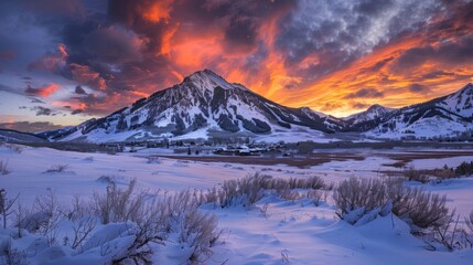 Sunset at Crested Butte Colorado