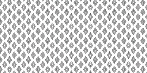 Black and white diamonds and lines geometric pattern background.
