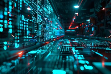 Futuristic user interface. Abstract background.