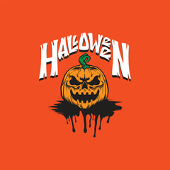 helloween silhoette vector image