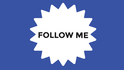 Follow me web banner templates. Vector Illustration