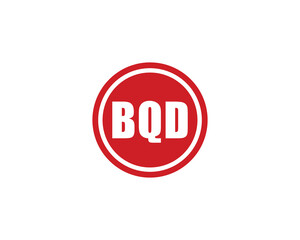 BQD logo design vector template. BQD
