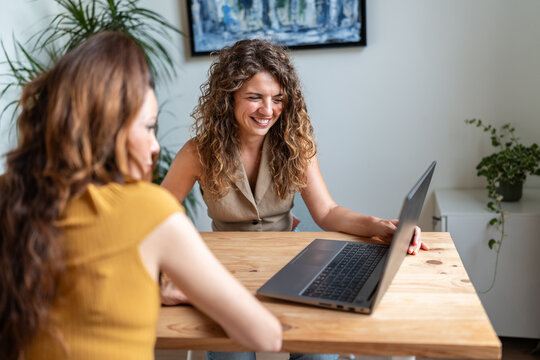 Female architect showing ideas.