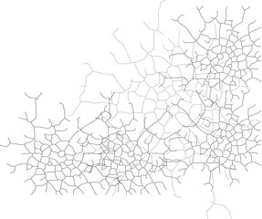 Cracked texture that spreads