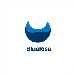 Obraz premium BlueRise Logo Design with Wave Element
