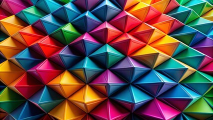 Fototapeta premium Vibrant Geometric Graphic Design with Abstract Shapes and Bold Colors for Modern Visual Projects