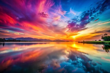 Fototapeta premium Vibrant Gradient Background with Soft Color Transitions for Creative Design and Digital Projects