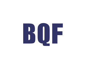 BQF logo design vector template. BQF