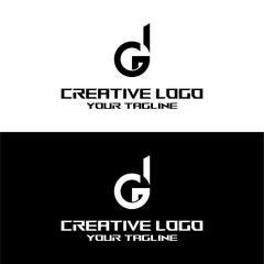 creative letter logo dg desain vektors