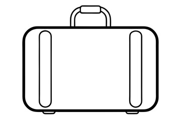 Travel bag icon | vector silhouette illustration on white background