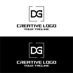 creative letter logo dg desain vektors